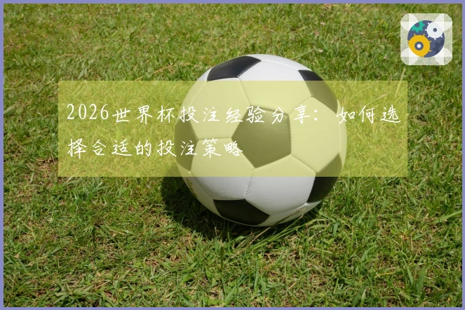 2026世界杯投注经验分享：如何选择合适的投注策略